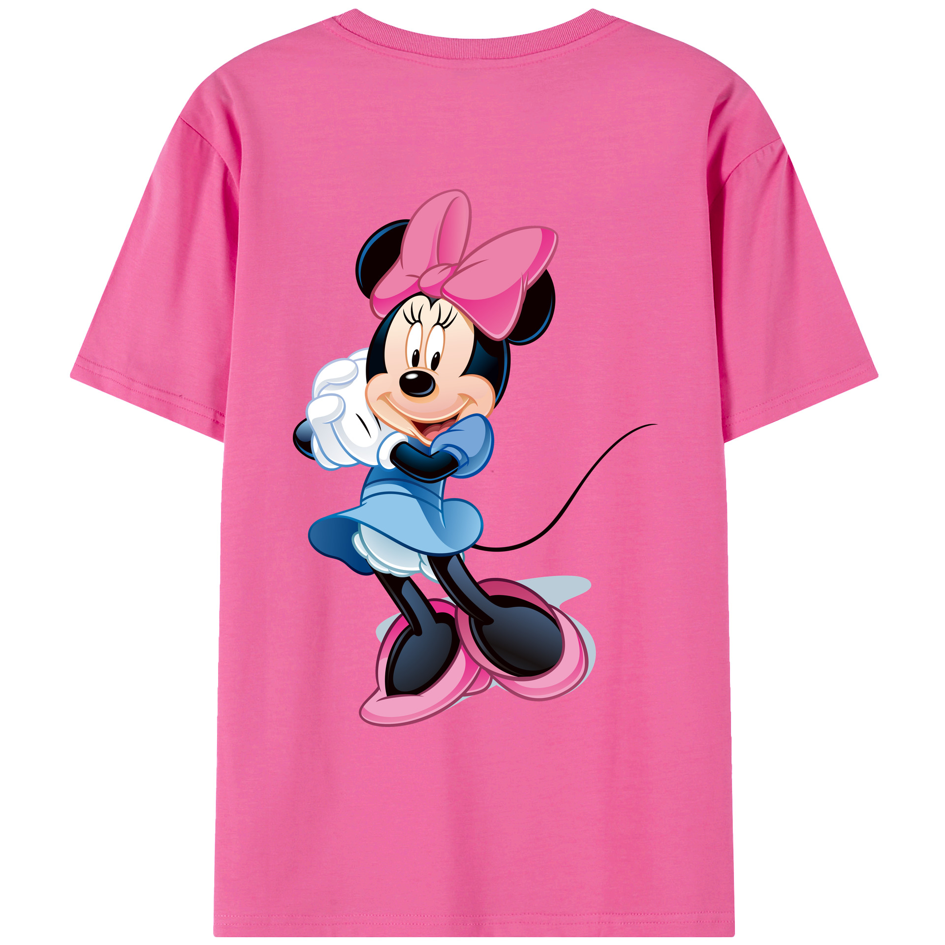 （画像用） ミッキーマウス Mickey Mouse レディース半袖Tシャツ(バックプリント)